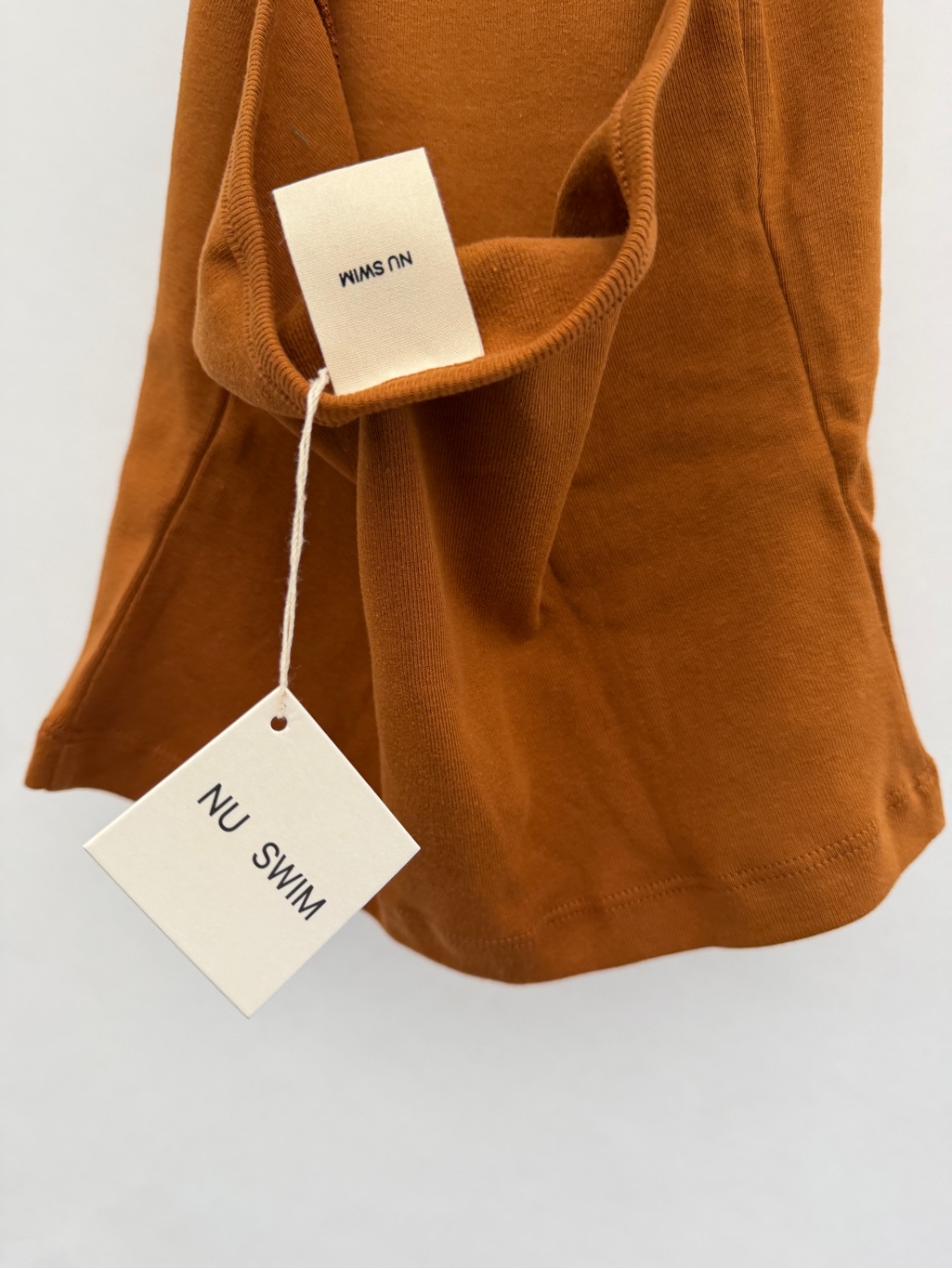 Nu Swim (Nwt) Organic Cotton Pomelo Halter Tank In Miso L — image 3 of 6